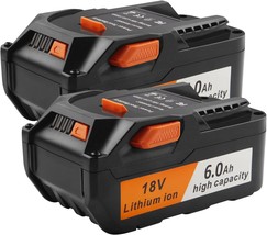 18V 6.0Ah/6000mAh Lithium Ion Replacement Battery Compatible with for, 2 Pack - £53.54 GBP