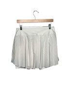 Tennis Skirt Pleated Athletic Golf Skort with Pockets White Large - $21.94 CAD