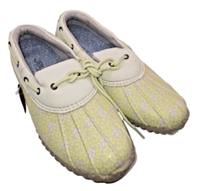 JBU by Jambu Gwen Garden Ready Duck All Weather Shoes Honeydew Floral Sz... - $21.24