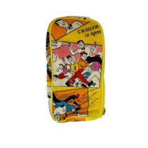 Cartoon Characters Yellow Cosmetic Makeup Bag Wallet Lined Zipper - £8.02 GBP