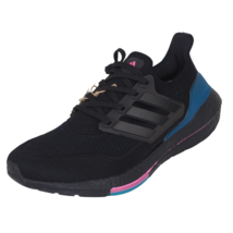 Adidas UltraBoost 21 Mens FZ1921 Running Shoes Black Active Teal Sneakers Sz 9.5 - £114.10 GBP