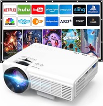 Portable Home Movie Theater Projector With 7500 Lumens, 1080P Full, And ... - £53.14 GBP