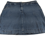 Orvis Women&#39;s Stretch Skirt Skort Size 18 Blue Denim Style: OR-93XE with... - $19.80