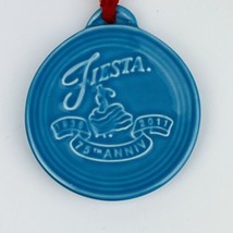 Fiesta 75th Anniversary ornament peacock blue Dancing Lady 2011 Retired ... - £15.23 GBP