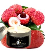 Pink Lychee Eco Soy Wax Scented Tin Candles, Vegan Friendly, Hand Poured - £11.79 GBP+