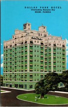Dallas Park Hotel Overlooking Biscayne Bay Miami FL Postcard PC143 - £3.97 GBP