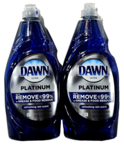 2 Pack Dawn Ultra Platinum Refreshing Rain Scent Dishwashing Liquid 24oz - $27.99