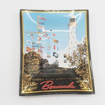 Gibbs Hill Lighthouse Bermuda Glass Ashtray Trinket Tray - $39.59