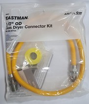 Eastman 1/2-in OD Stainless Steel Gas Dryer Connector Kit, 4-ft length, ... - £9.71 GBP