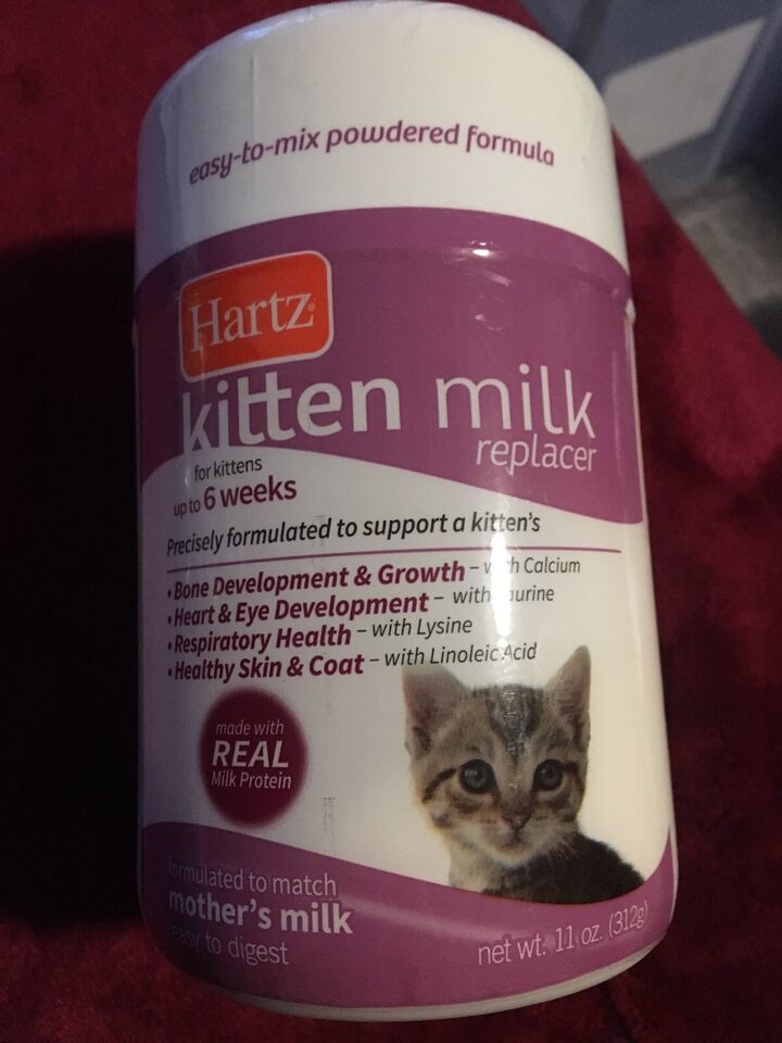 HARTZ Powdered Milk Replacer Formula for Kittens New. 11 Oz-Brand New-SHIP N 24H