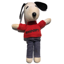 Ideal Toy Cloth Stuffed Snoopy Peanuts Vintage 68 United Feature Syndicate AS IS - £35.37 GBP