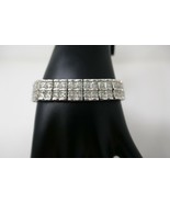 CU Silver Tone Diamond Accent 7.5&quot; Tennis Bracelet - £21.95 GBP