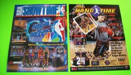 NBA SHOWTIME + HANG TIME Set Of 2 Video Arcade Game UNUSED Original Sale... - £9.39 GBP