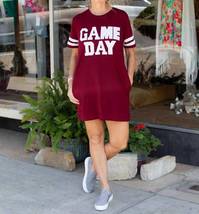 Fashion Wholesale - Game Day Sequin Tee Shirt Dress - £30.90 GBP+