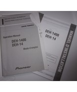 Vintage Pioneer Operation &amp; Installation Manual DEH-1400 DEH-14 Super Tu... - $7.99