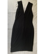 ALEXANDER WANG Women&#39;s Black Lace Up Bodycon Dress Size M - e804 - $1,459.53 MXN