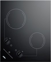 Summit Appliance CR2B121 21&quot; Wide 115V Two-burner Radiant Electric Cooktop - $459.00