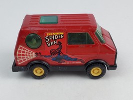 Vintage 1980&#39;s Buddy L Spider-Man Spider Van steel toy good condition - £9.48 GBP