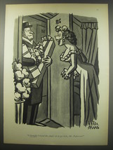 1956 Cartoon by Peter Arno - I thought I heard the jingle of sleigh bells - £14.65 GBP