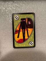 1 Minecraft Uno Replacement Green Skip Endeman SINGLE CARD *Pre-Owned/Ni... - $2.99