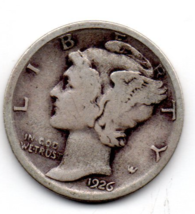 1926  Mercury Dime - 90% Silver -Uncommon - $69.84 CAD