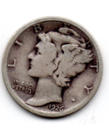 1926  Mercury Dime - 90% Silver -Uncommon - $921.24 MXN