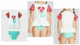 Girl Swimsuit US 12M &quot;Mermaid Lobster Heart&quot; Two-Piece - Cat &amp; Jack™ - $0.99