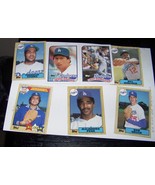  lot of {7} mlb baseball trading cards   {topps}  los angeles dodgers - £6.39 GBP
