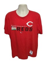 2019 Auth Majestic Cincinnati Reds Monterrey Mexico Series Adult Red XL TShirt - £15.11 GBP