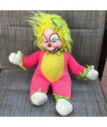 Vtg Rushton Rubber Face Clown Doll 70s Neon Hair Soft Body Happy Clappin... - $131.64 CAD