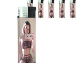 Bad Girl Pin Up D6 Lighters Set of 5 Electronic Refillable Butane  - $15.79