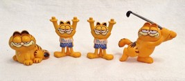 Garfield PVC Figures 1978 1981 United Feature Syndicate Hong Kong 2&quot; Set... - $9.76