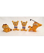 Garfield PVC Figures 1978 1981 United Feature Syndicate Hong Kong 2&quot; Set... - $178.53 MXN