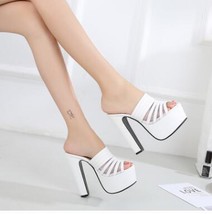 Fashion Peep Toe Sandals Women Shoes Thick Heel Slippers Women&#39;s Summer High Hee - £47.07 GBP