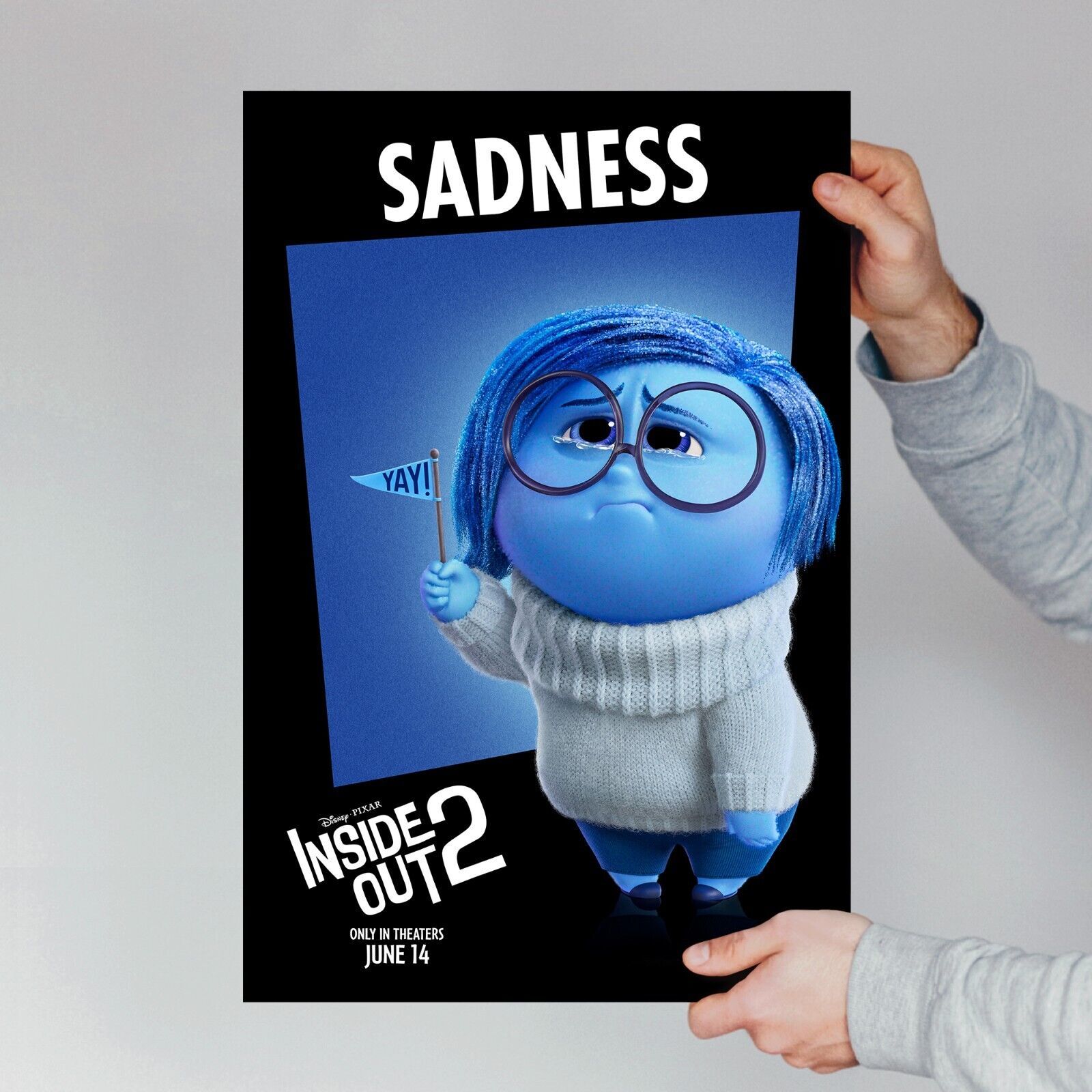 Sadness INSIDE OUT 2 movie poster - 2024 Film Wall Art Room Decor Gift for Kid