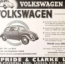 1954 Volkswagen Pride And Clarke Ltd Automotive Advertisement Automobili... - $366.03 MXN