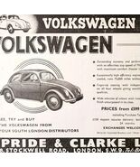 1954 Volkswagen Pride And Clarke Ltd Automotive Advertisement Automobili... - $366.03 MXN