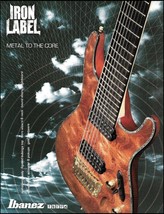 Ibanez Iron Label 8-String guitar advertisement 2016 ad print - £3.32 GBP