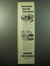 1950 Borden&#39;s Gruyere and Vera-Sharp Cheese Ad - Elsie the Cow - Good Friends - £15.01 GBP
