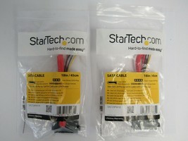 StarTech (Lot of 2) SAS729PW18 Sata Cable 18in /45cm 18-1 - £11.30 GBP