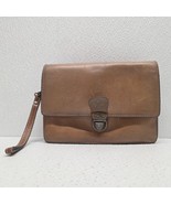 Patricia Nash Lanza Leather Wristlet Organizer Bag Brown 100% Genuine Le... - $622.42 MXN