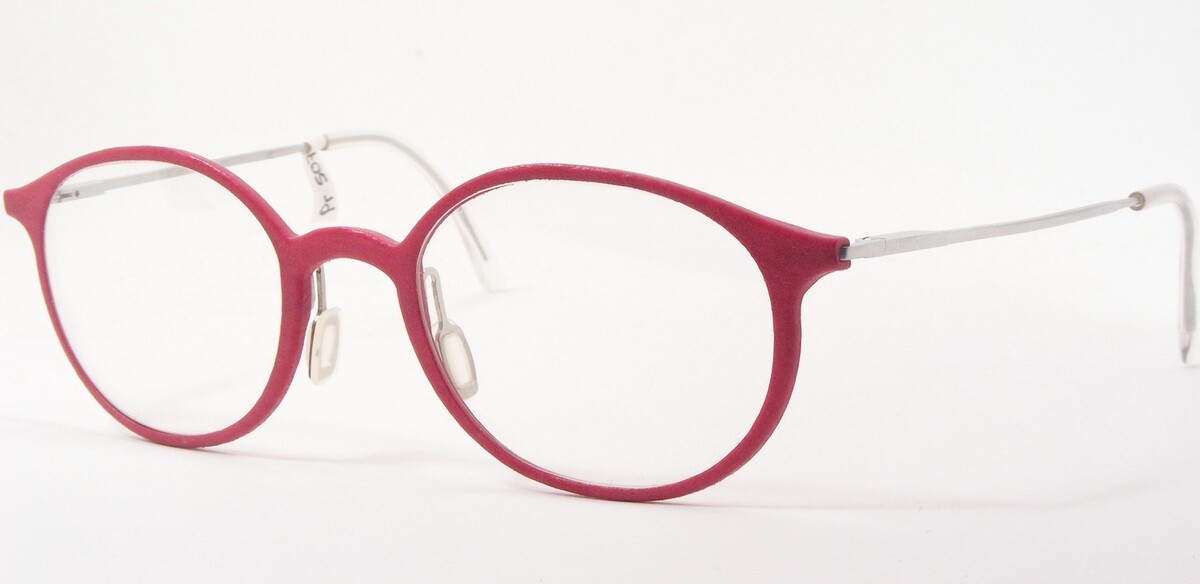 3D Print Tech ECO Ultralight Light Burgundy /Silver EYEGLASSES 47-20-145... - $117.03