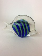 Paperweight Large Art Glass Tropical F Ish - £5.30 GBP