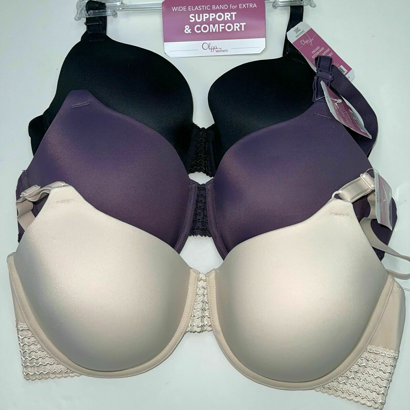 Olga Bra Underwire Support Wide Band Full and 50 similar items