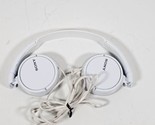 Sony MDR-ZX110 On the Ear Headphones - White - Read Description!! - $10.89