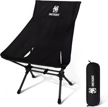 NEW OneTigris Camping Chair Backpacking 330 lbs Portable Folding Chair (Black) - £33.87 GBP