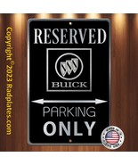 Buick Parking 8&quot;x12&quot; Brushed Aluminum and translucent Classy Black sign - £15.36 GBP