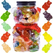 Luxury-Gourmet-Sweets Gummy Bears Jar - Candy Gift-Ready Plastic Jar - £28.05 GBP