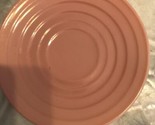 Hazel Atlas Moderntone Pink Saucer 5.5 Inch - $20.42