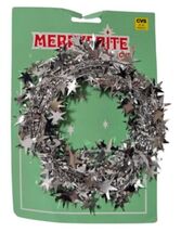 Merry Brite by CVS Vintage Wreath Silver Star Christmas Decor - NEW - $9.89